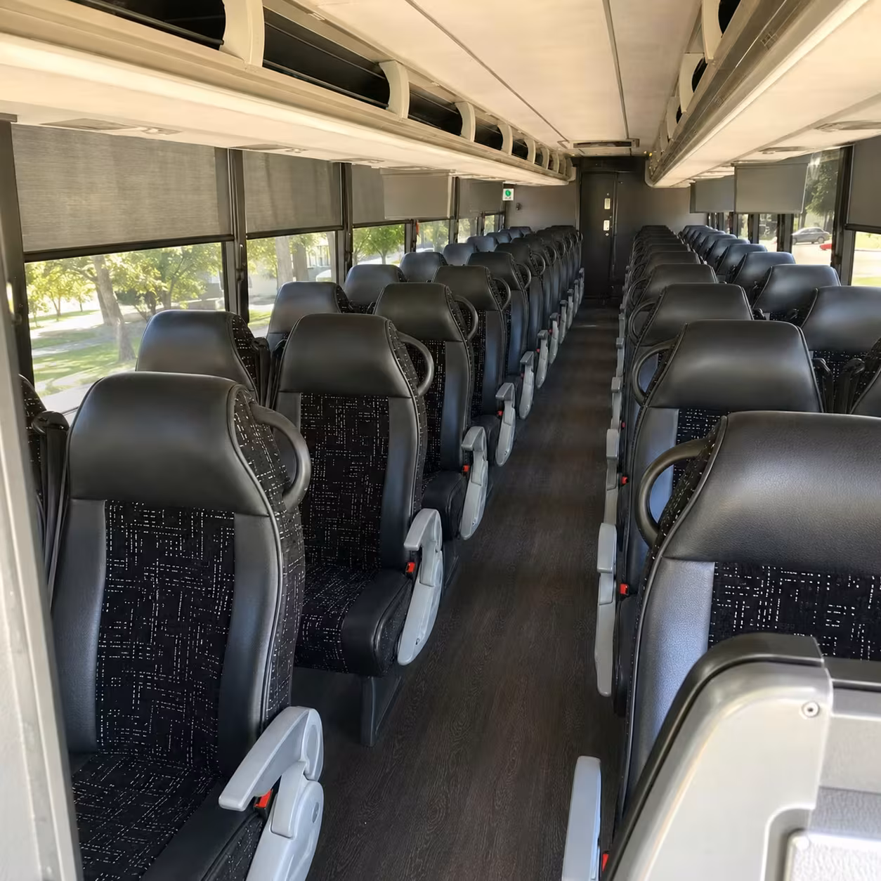 north port charter bus interior